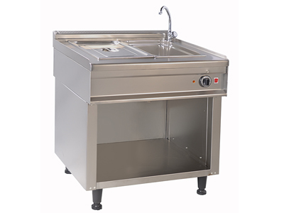Electric Bain-Marie with an Open Cupboard