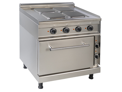 Electric Cooking Range with 4 Hot Plates and an Oven
